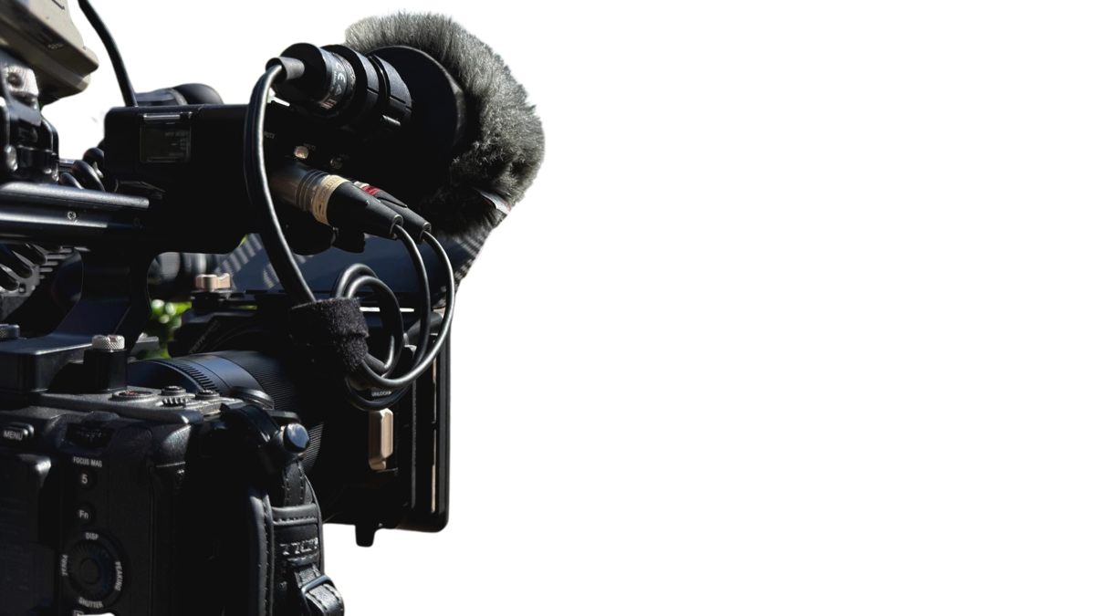 Documentary camera filming on location